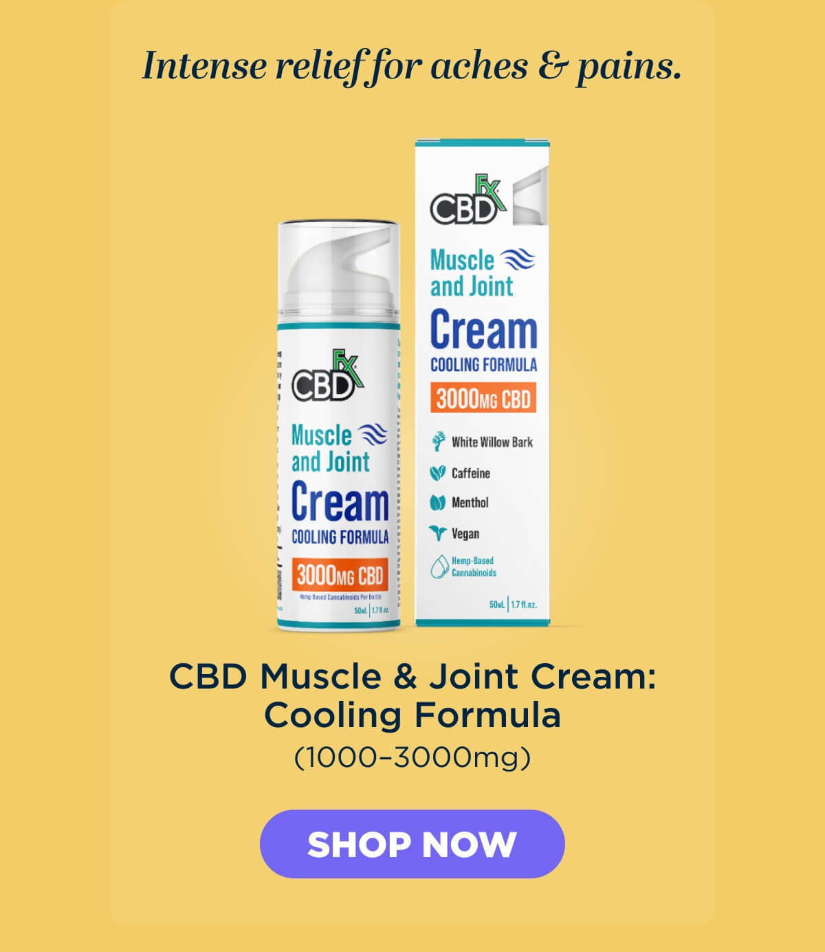 Muscle & Joint Cream: Cooling Formula