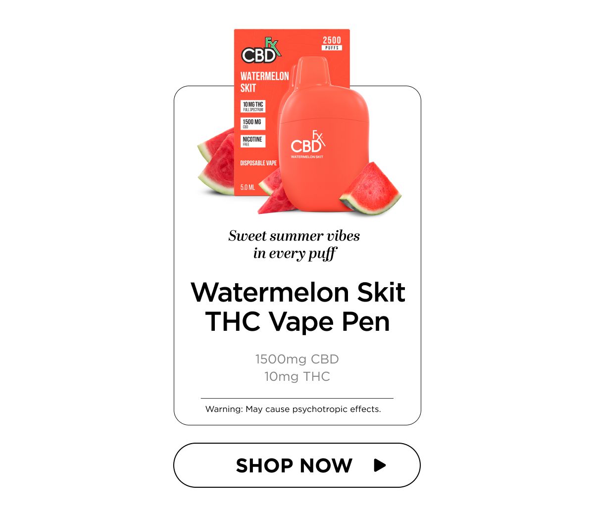 Watermelon Skit THC Vape Pen