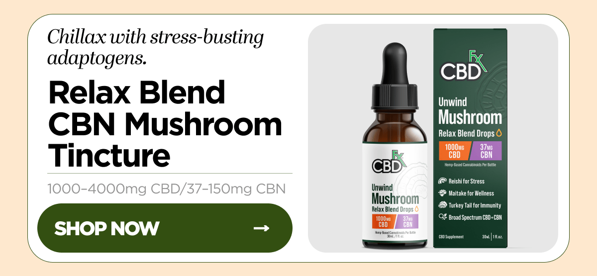 Relax Blend CBN Mushroom Tincture