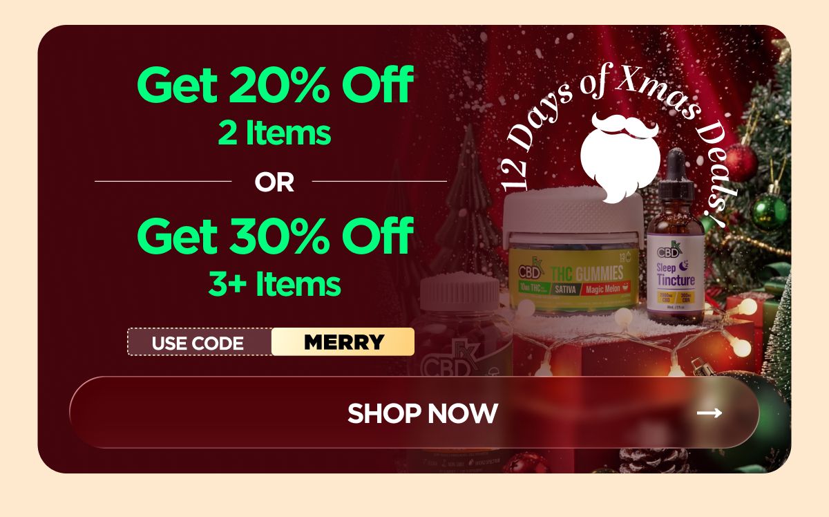 12 Days of Xmas Deals! Get 20% OFF 2 Items or Get 30% OFF 3+ Items Use code MERRY