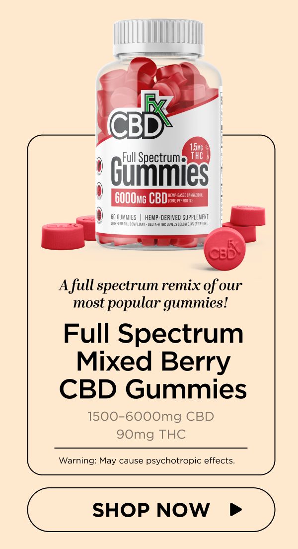 Full Spectrum Mixed Berry CBD Gummies