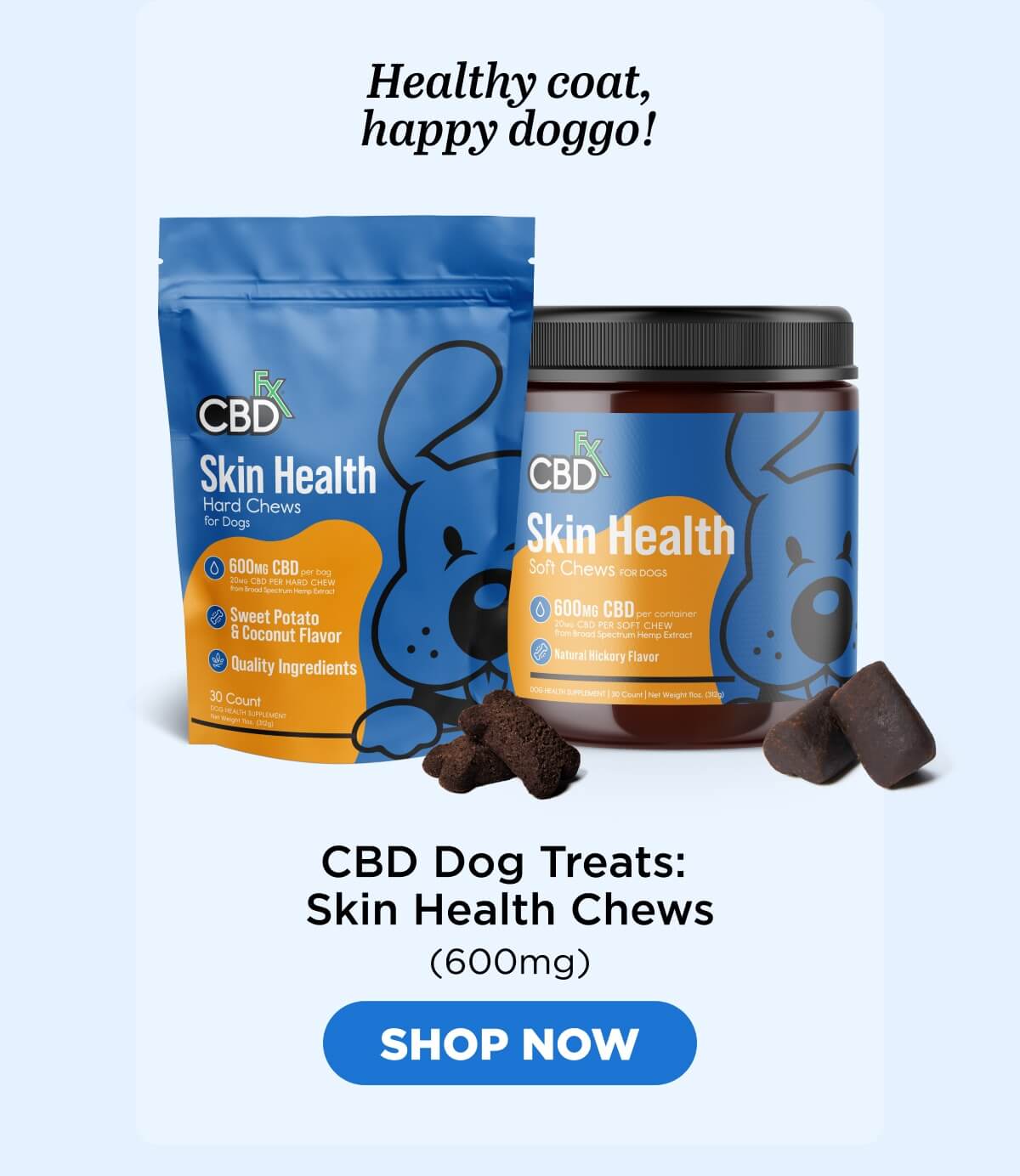 CBD Dog Treats: Skin Health Chews