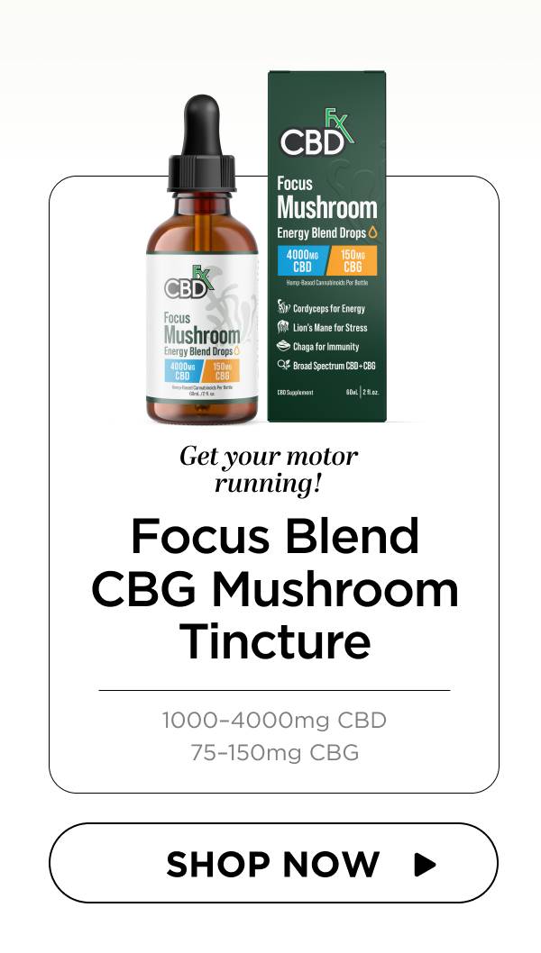Focus Blend CBG Mushroom Tincture