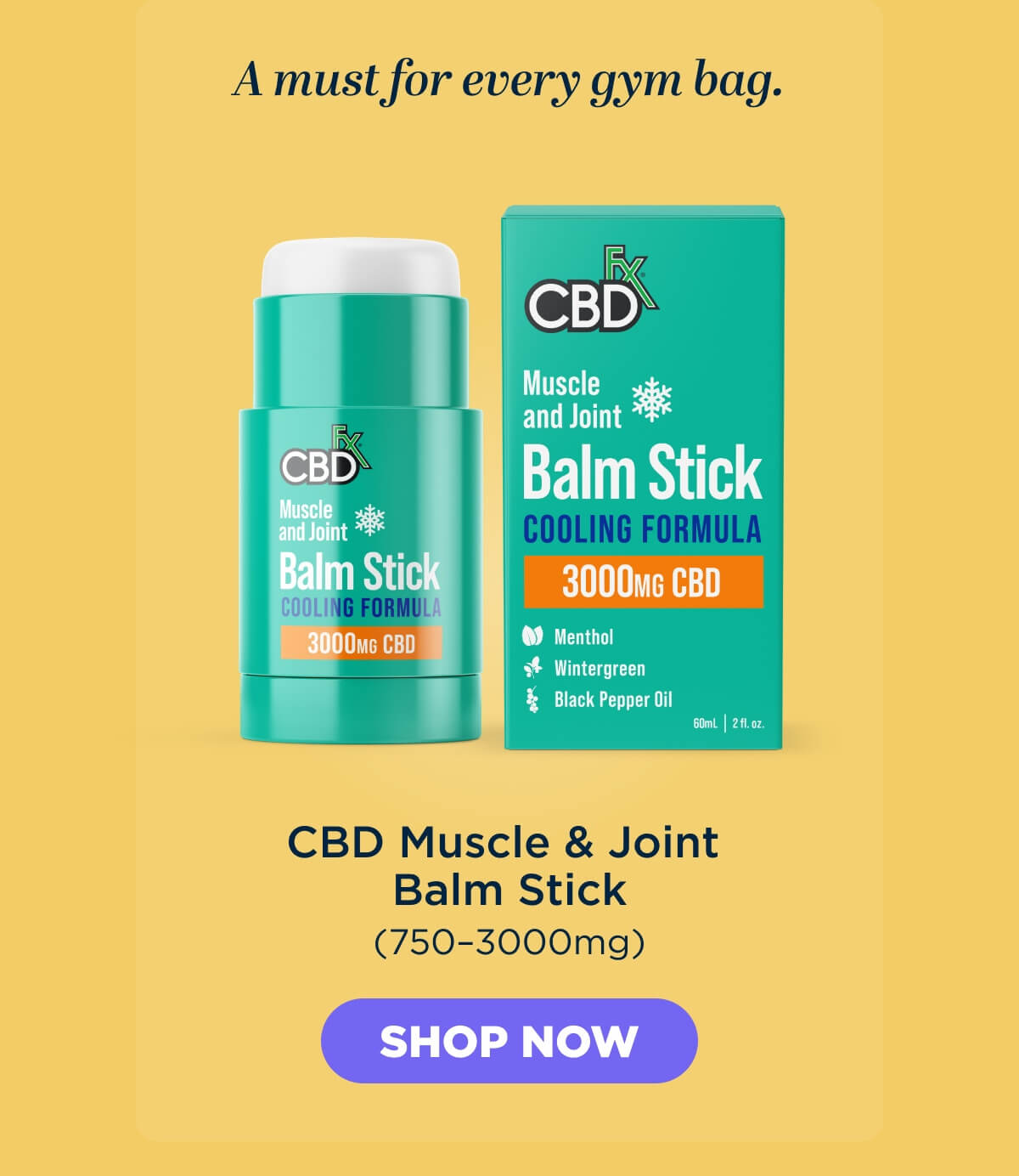 CBD Muscle & Joint Balm Stick