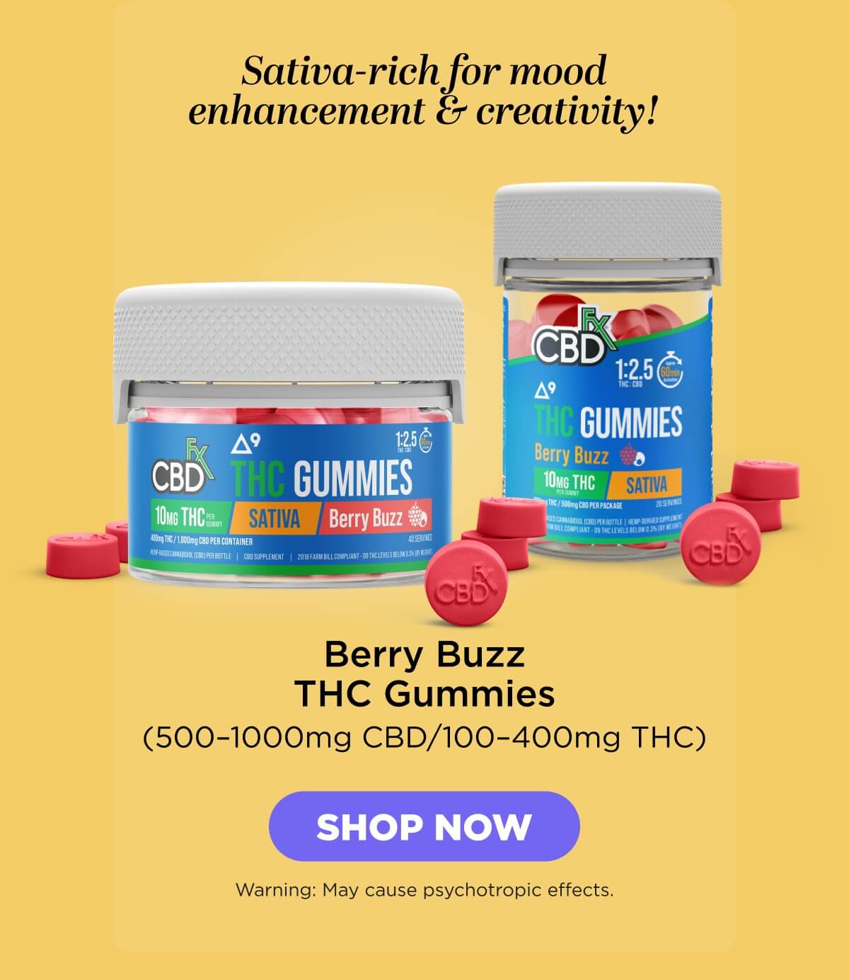 Berry Buzz THC Gummies