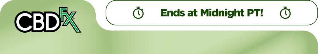 CBDfx -  Ends at Midnight PT! Buy One, Get One 80% OFF!