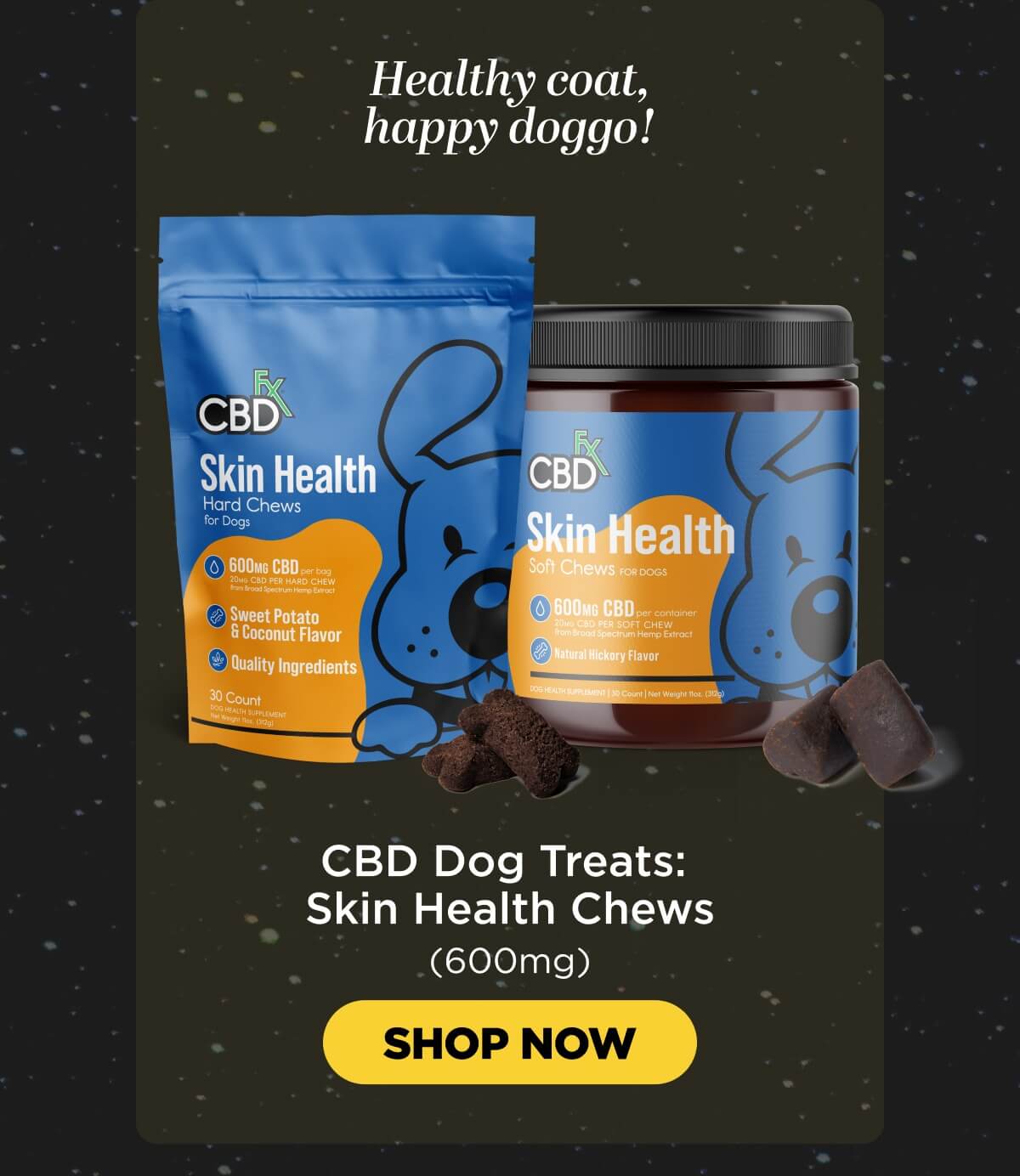 CBD Dog Treats: Skin Health Chews