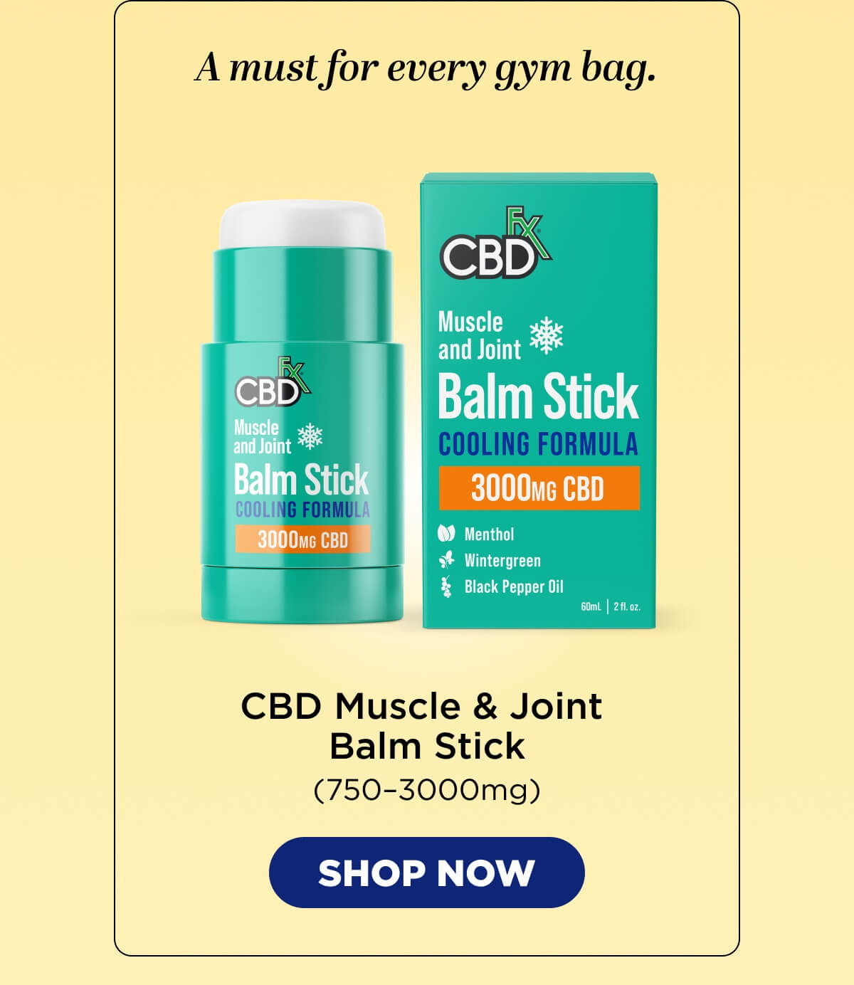 CBD Muscle & Joint Balm Stick