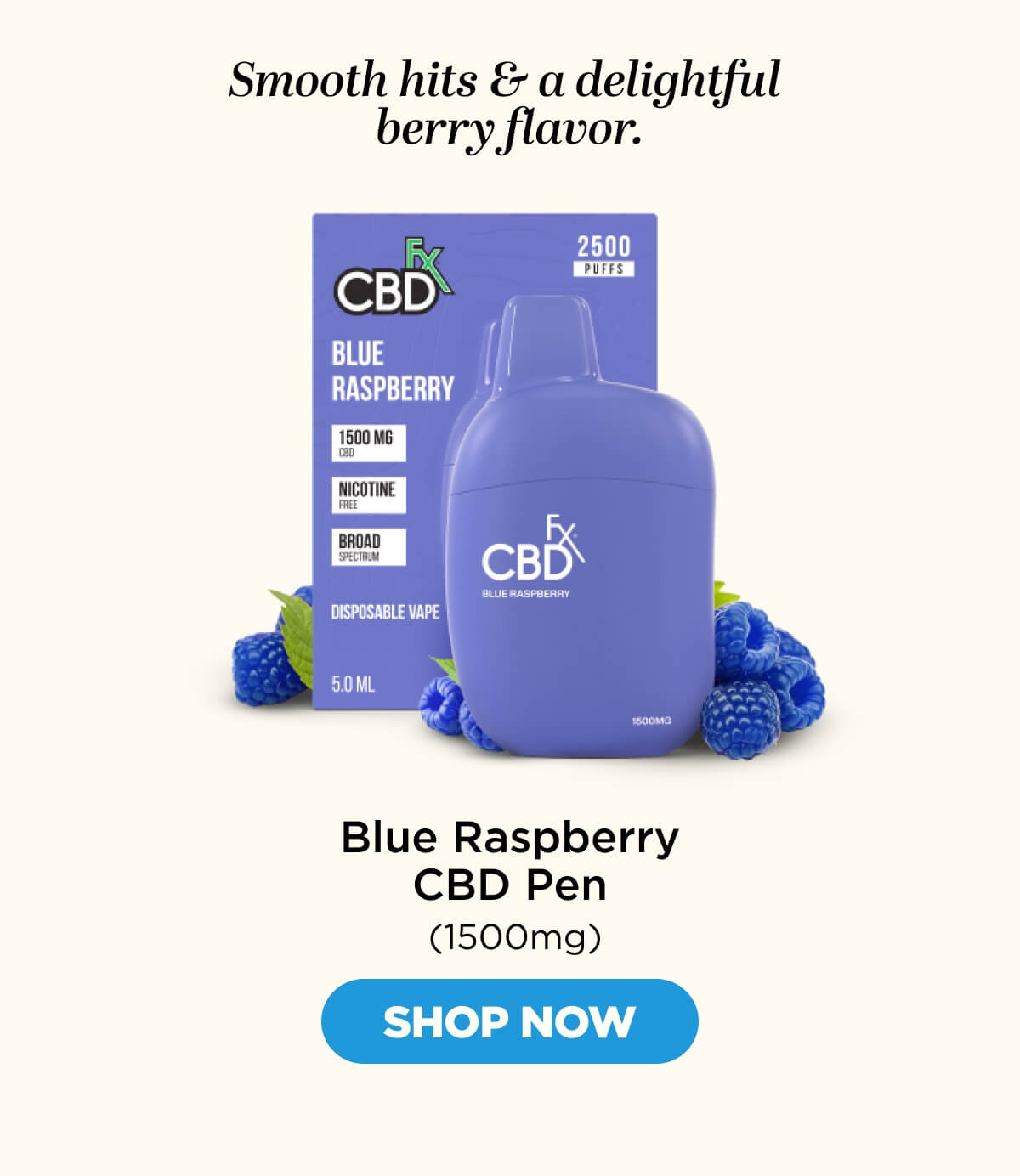 Blue Raspberry CBD Vape Pen