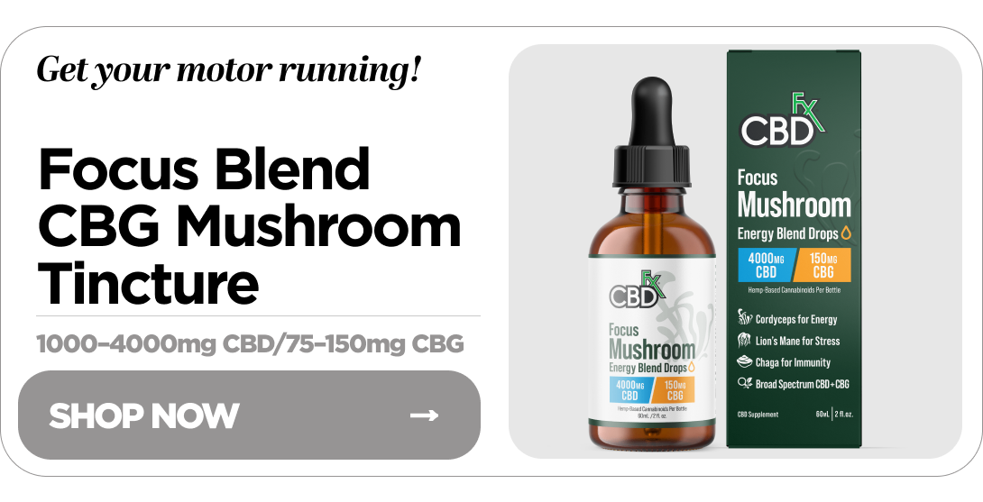 Focus Blend CBG Mushroom Tincture
