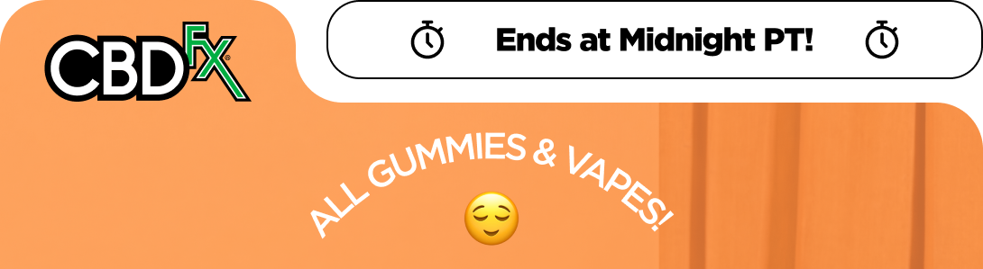 CBDfx - Ends at Midnight PT! Get Microdose Mushroom Gummies  FREE!
