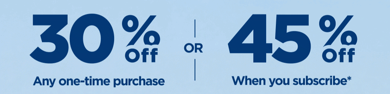 Easter Sale Get 30% OFF Any one-time purchase or Get 45% OFF When you subscribe* Use code EGG