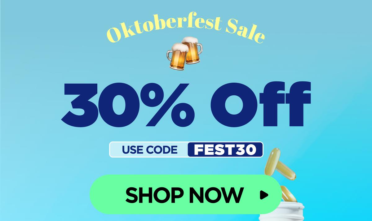 Oktoberfest Sale Get 30% OFF With code FEST30