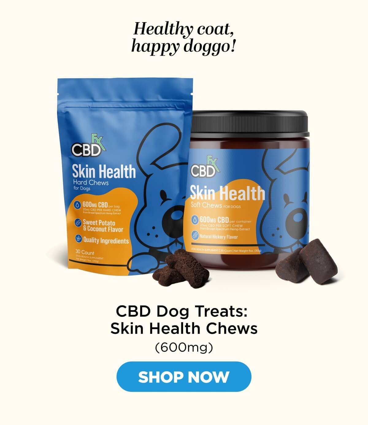 CBD Dog Treats: Skin Health Chews
