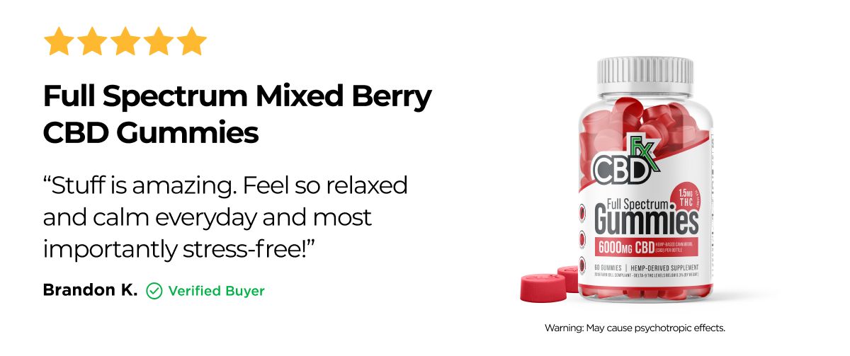 Full Spectrum Mixed Berry CBD Gummies