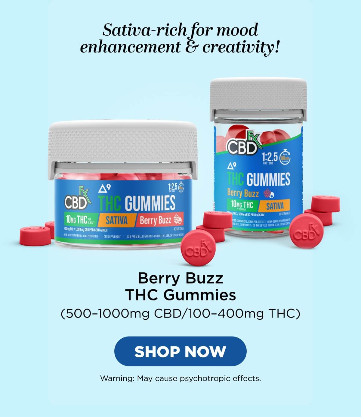 Berry Buzz THC Gummies