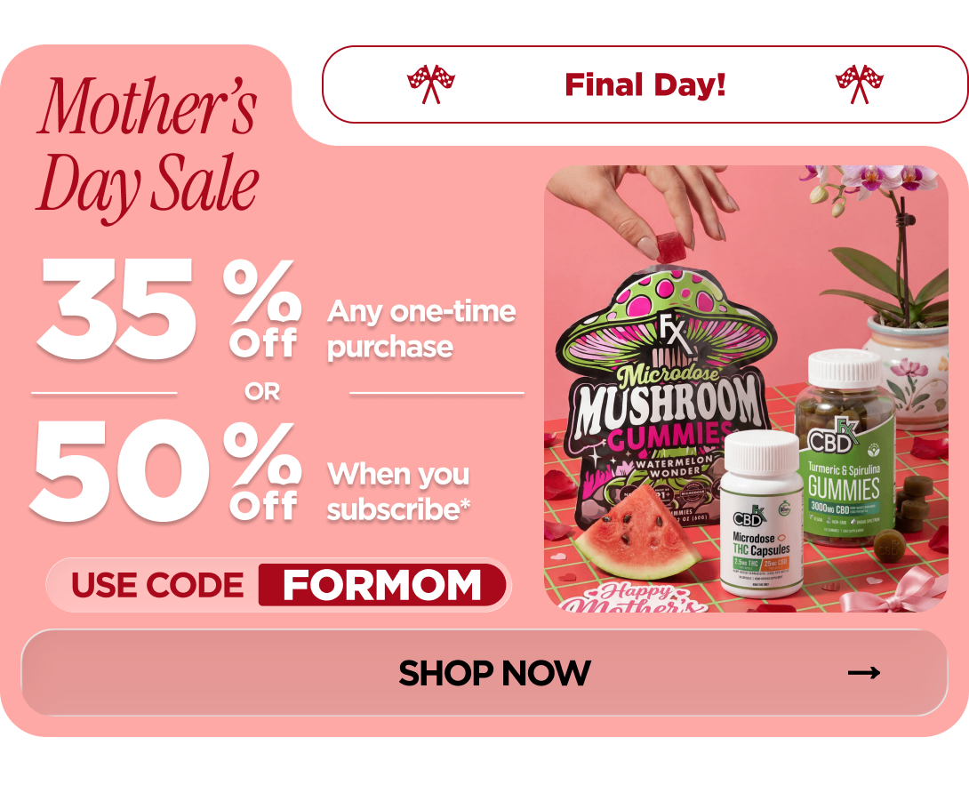 Mother’s Day Sale Get 35% OFF Select items or Get 50% OFF When you subscribe* Use code FORMOM