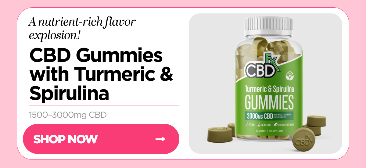 CBD Gummies with Turmeric & Spirulina