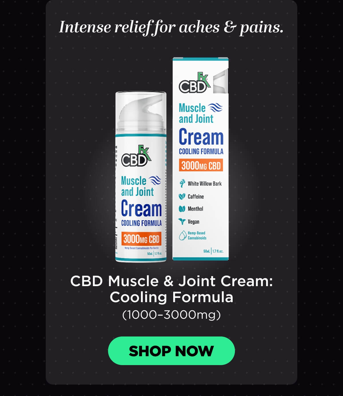 Muscle & Joint Cream: Cooling Formula