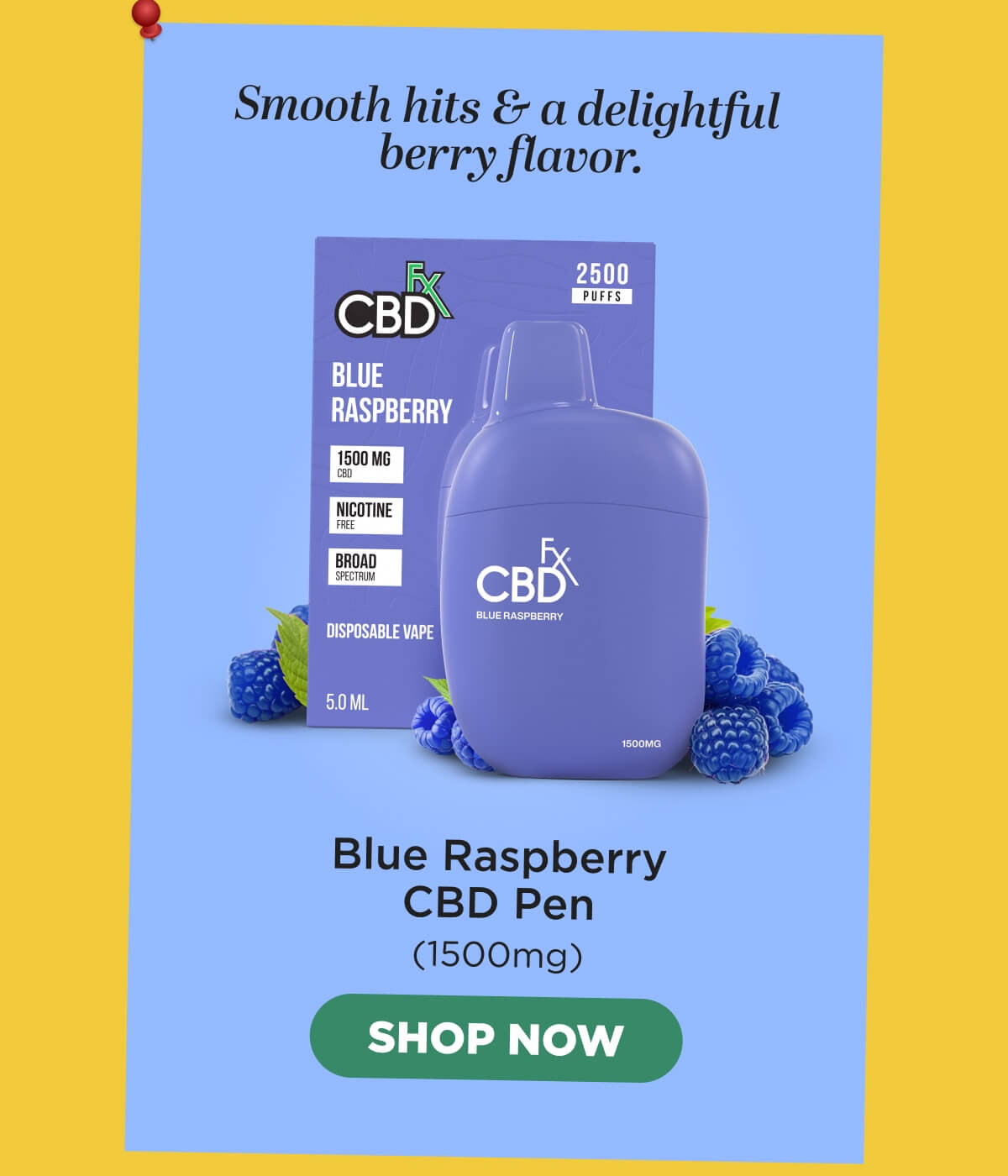 Blue Raspberry CBD Vape Pen