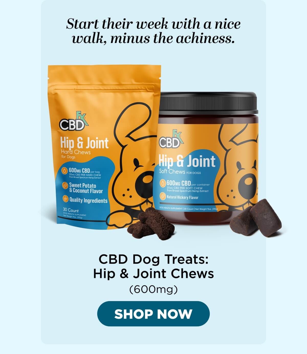 CBD Dog Treats: Hip & Joint Chews