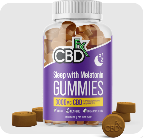 CBD Sleep Gummies with Melatonin jar