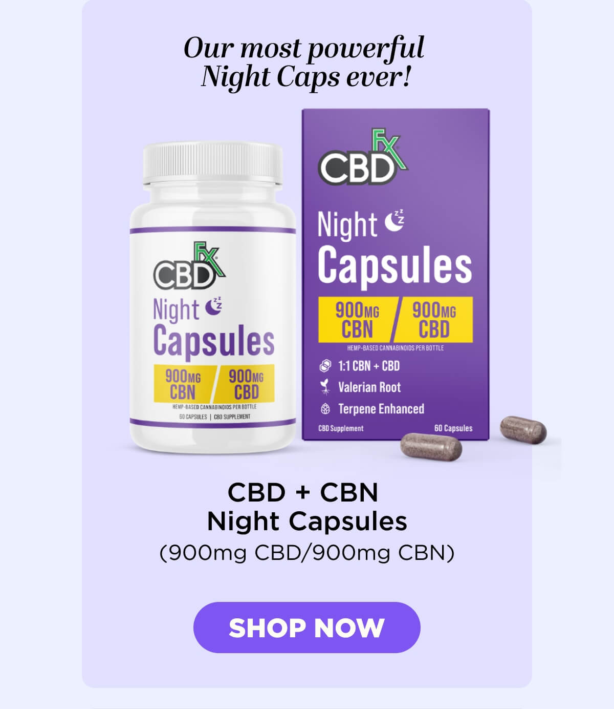 CBD + CBN Night Capsules