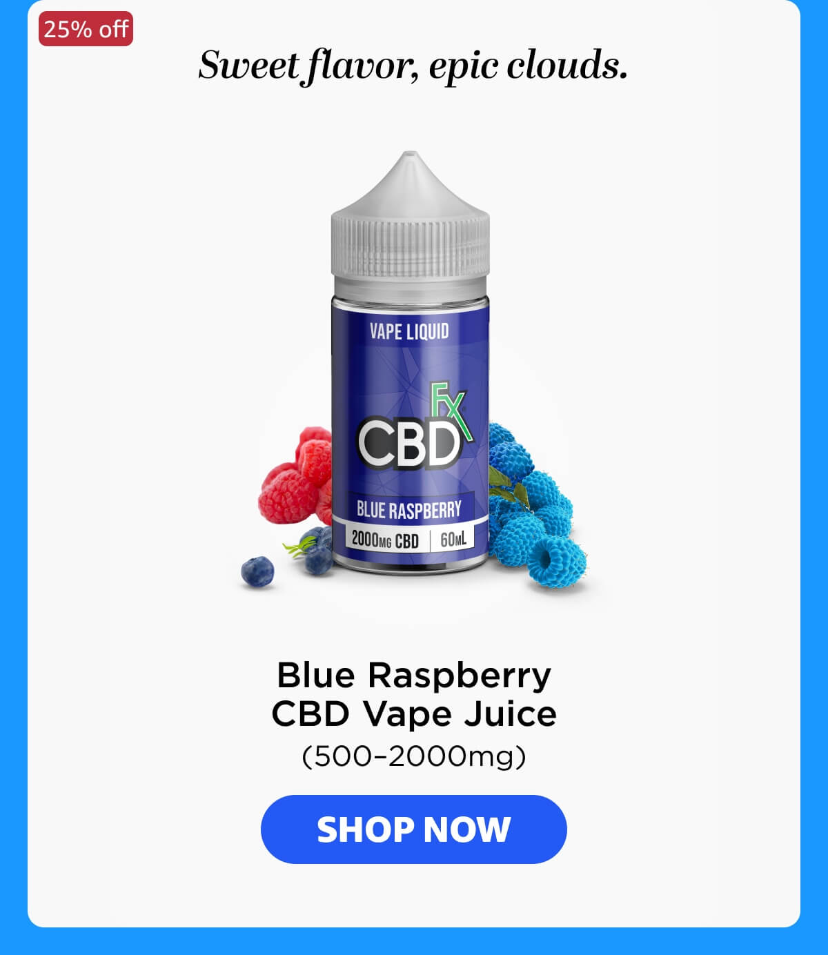 Blue Raspberry CBD Vape Pen