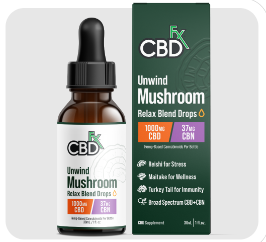 Unwind Mushroom Relax Blend Drops