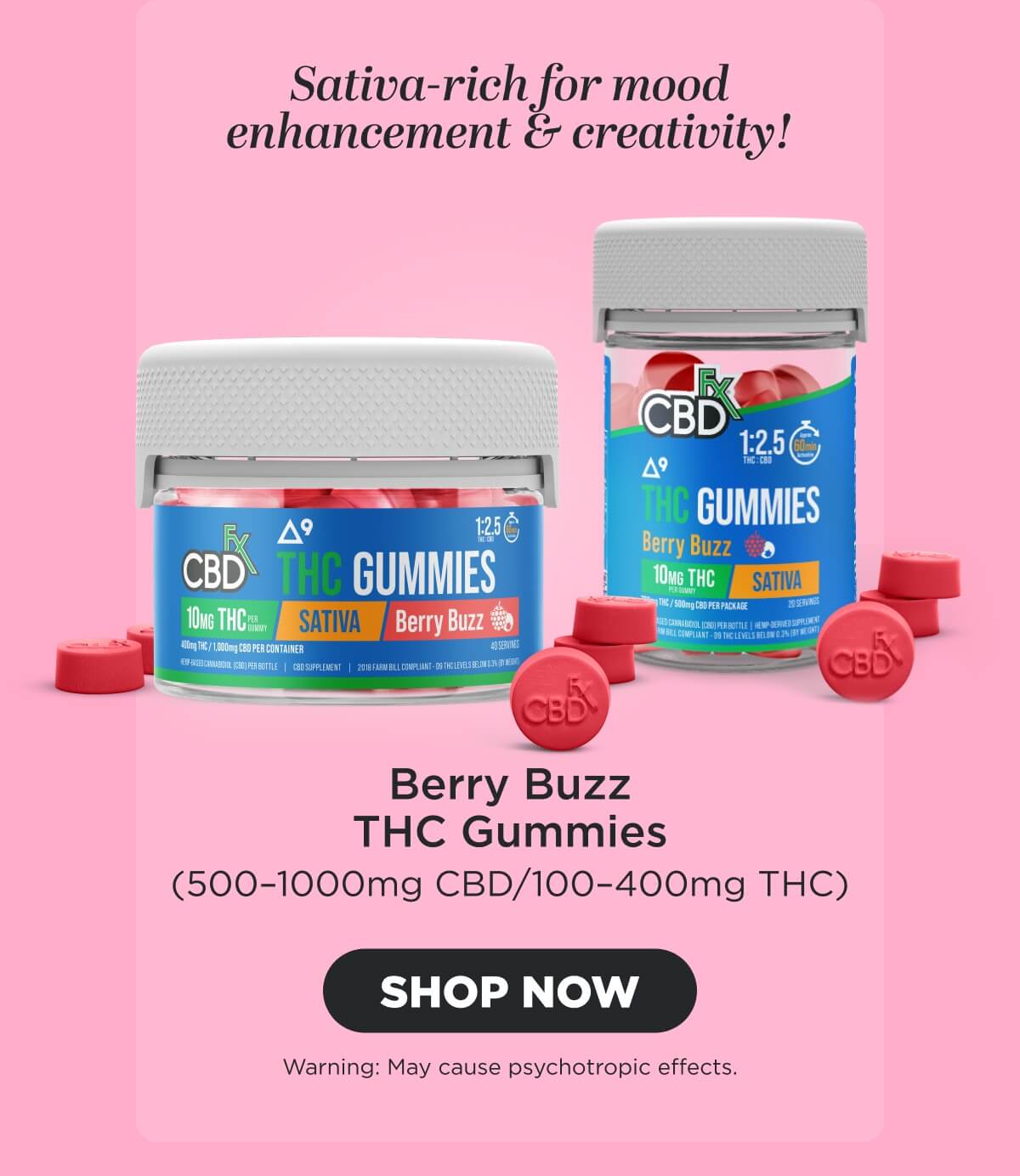 Berry Buzz THC Gummies