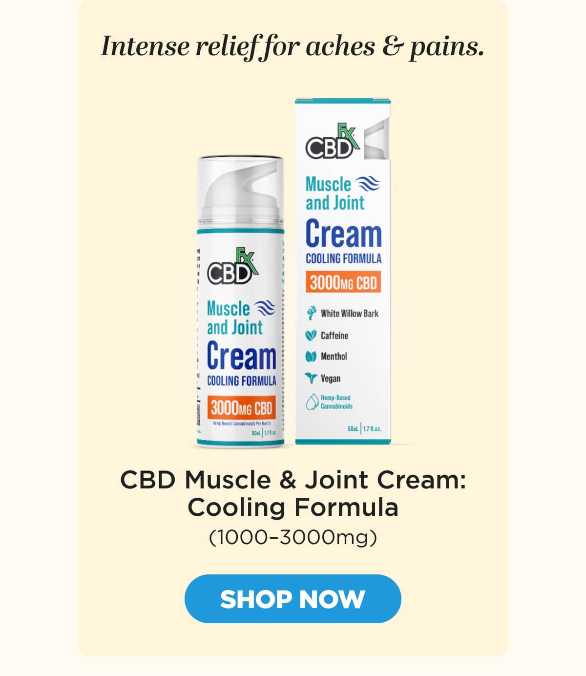 Muscle & Joint Cream: Cooling Formula