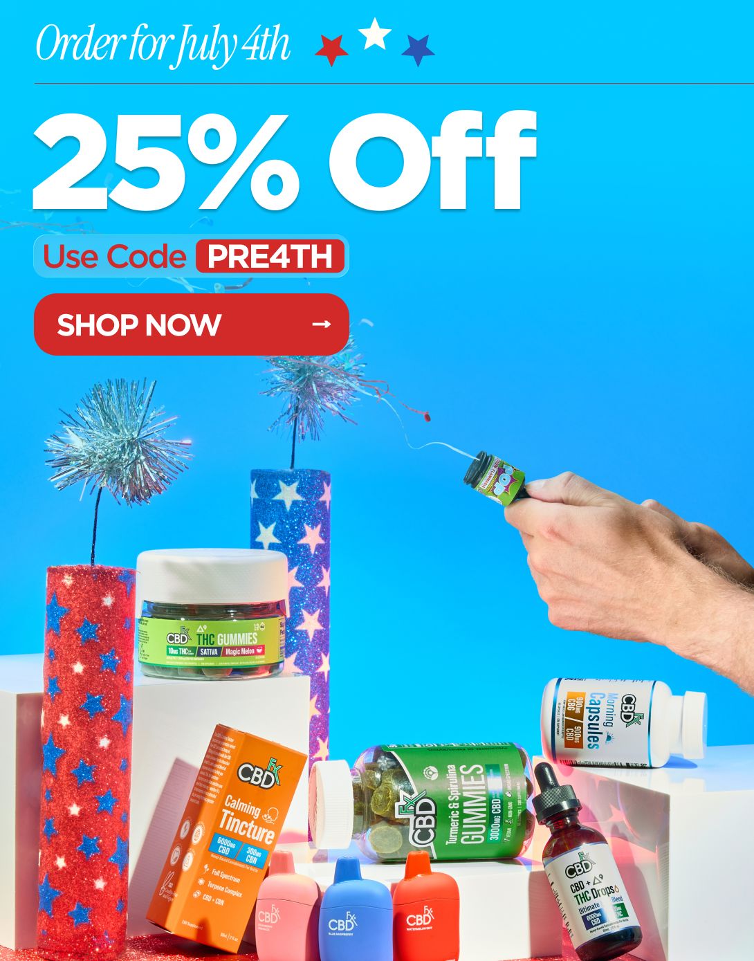 Order for July 4th 25% OFF  Use code PRE4TH