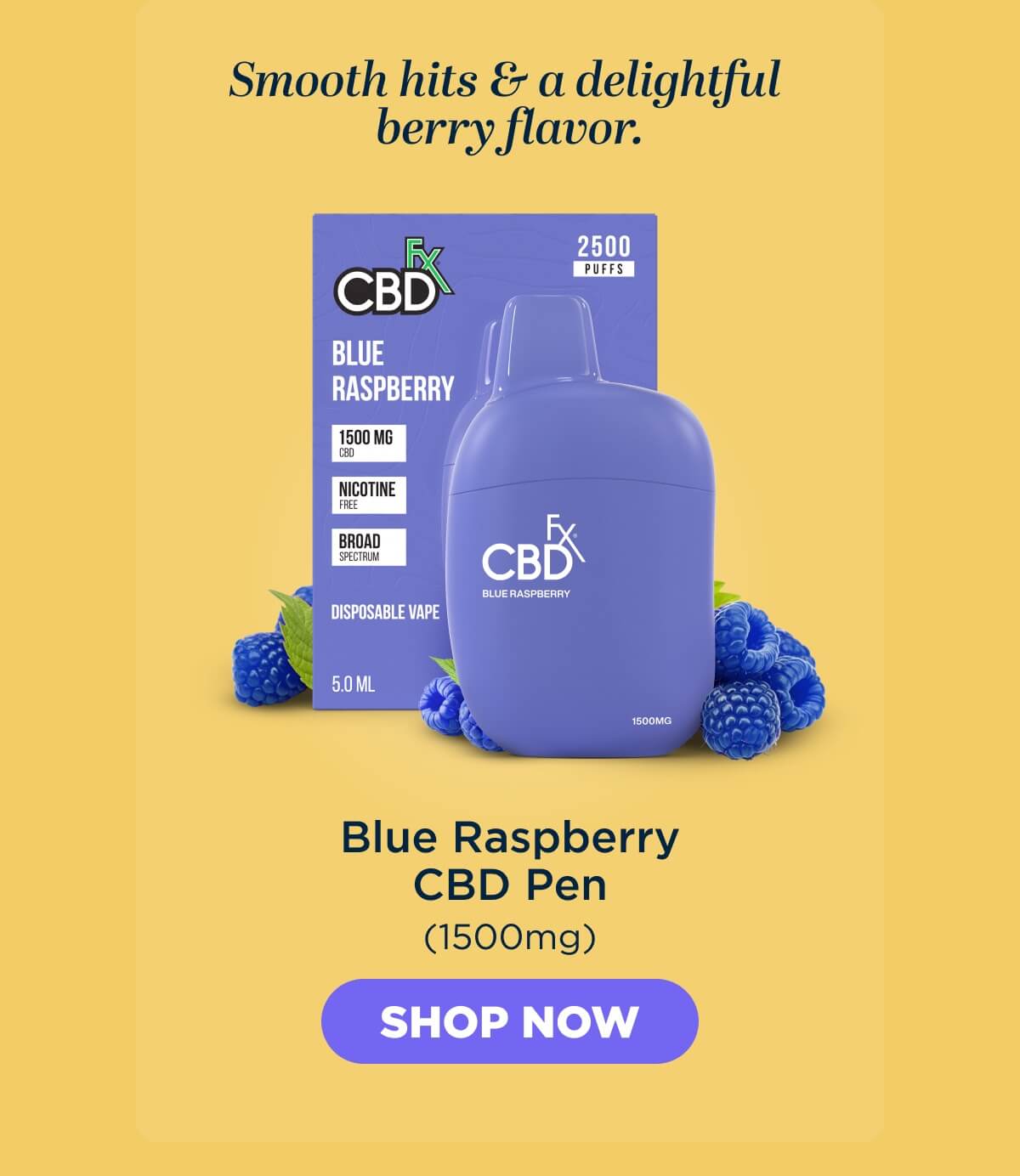 Blue Raspberry CBD Vape Pen