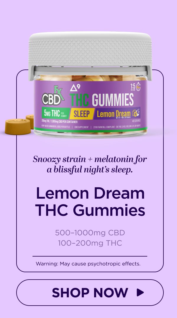 Delta-9 THC Gummies + CBD: Lemon Dream Indica