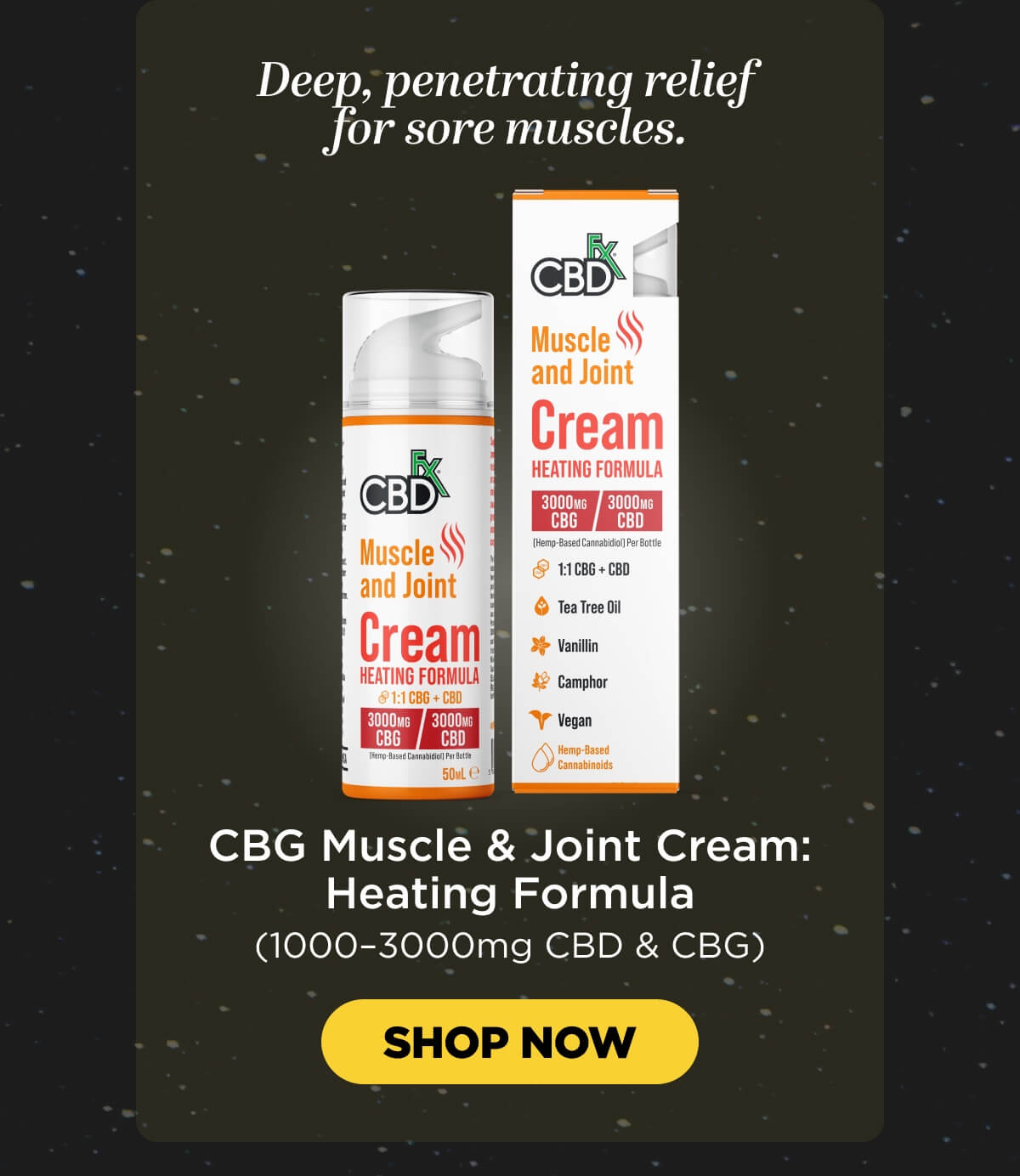 Muscle & Joint Cream: Heating Formula