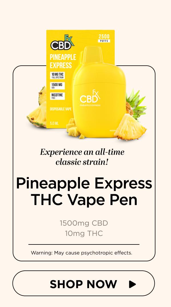 Delta-9 THC Vape Pen: Pineapple Express Hybrid