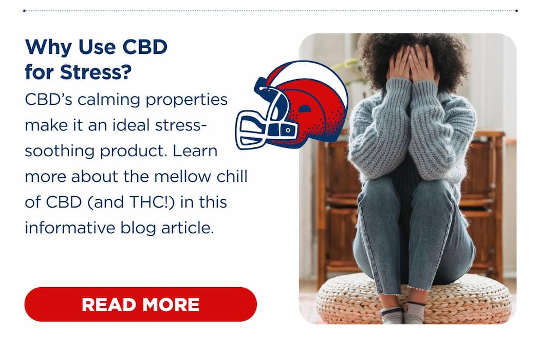 Why Use CBD for Stress? CBD's calming properties make it an ideal stress-soothing product. Learn more about the mellow chill of CBD (and THC!) in this informative blog article. [READ MORE]