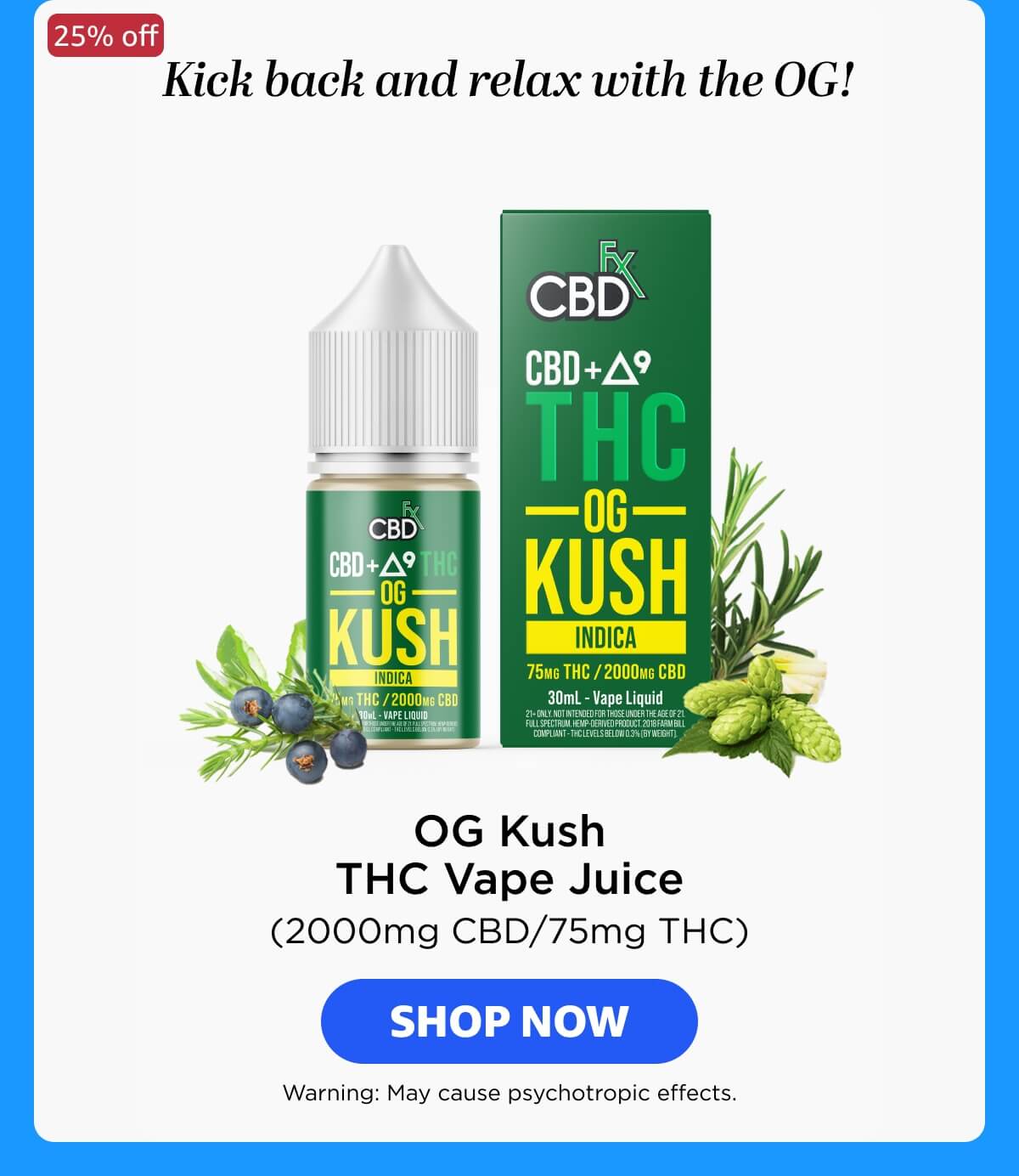 OG Kush THC Vape Juice