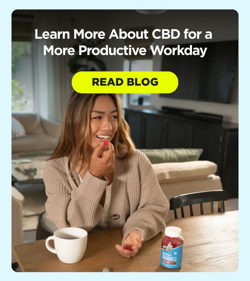 Learn More About CBD for a  More Productive Workday
