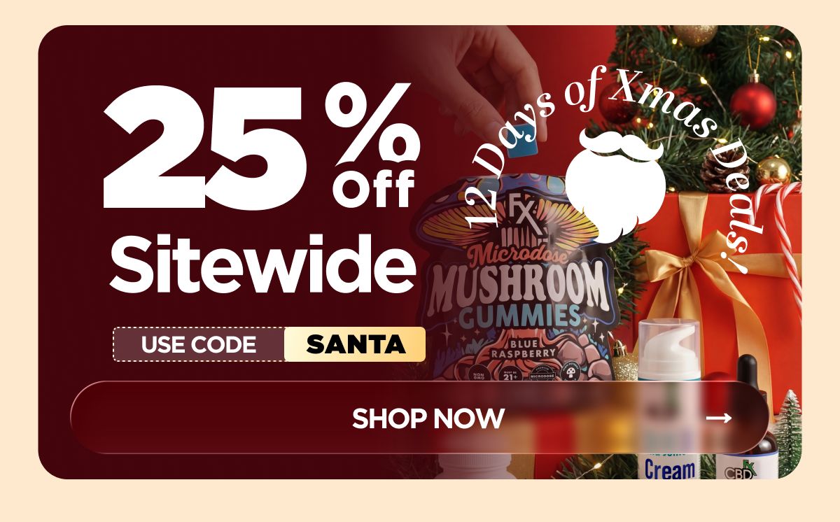 12 Days of Xmas Deals! Get 25% OFF Sitewide Use code SANTA