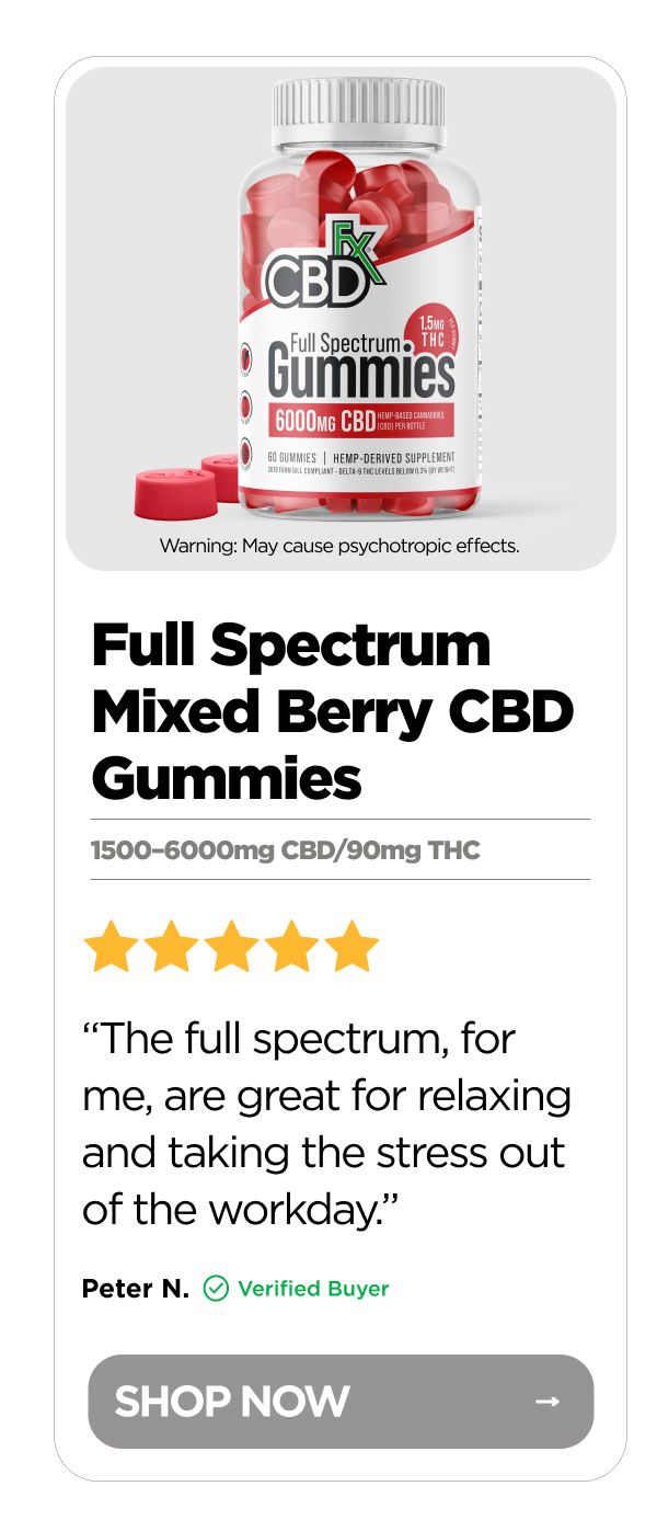 Full Spectrum Mixed Berry CBD Gummies