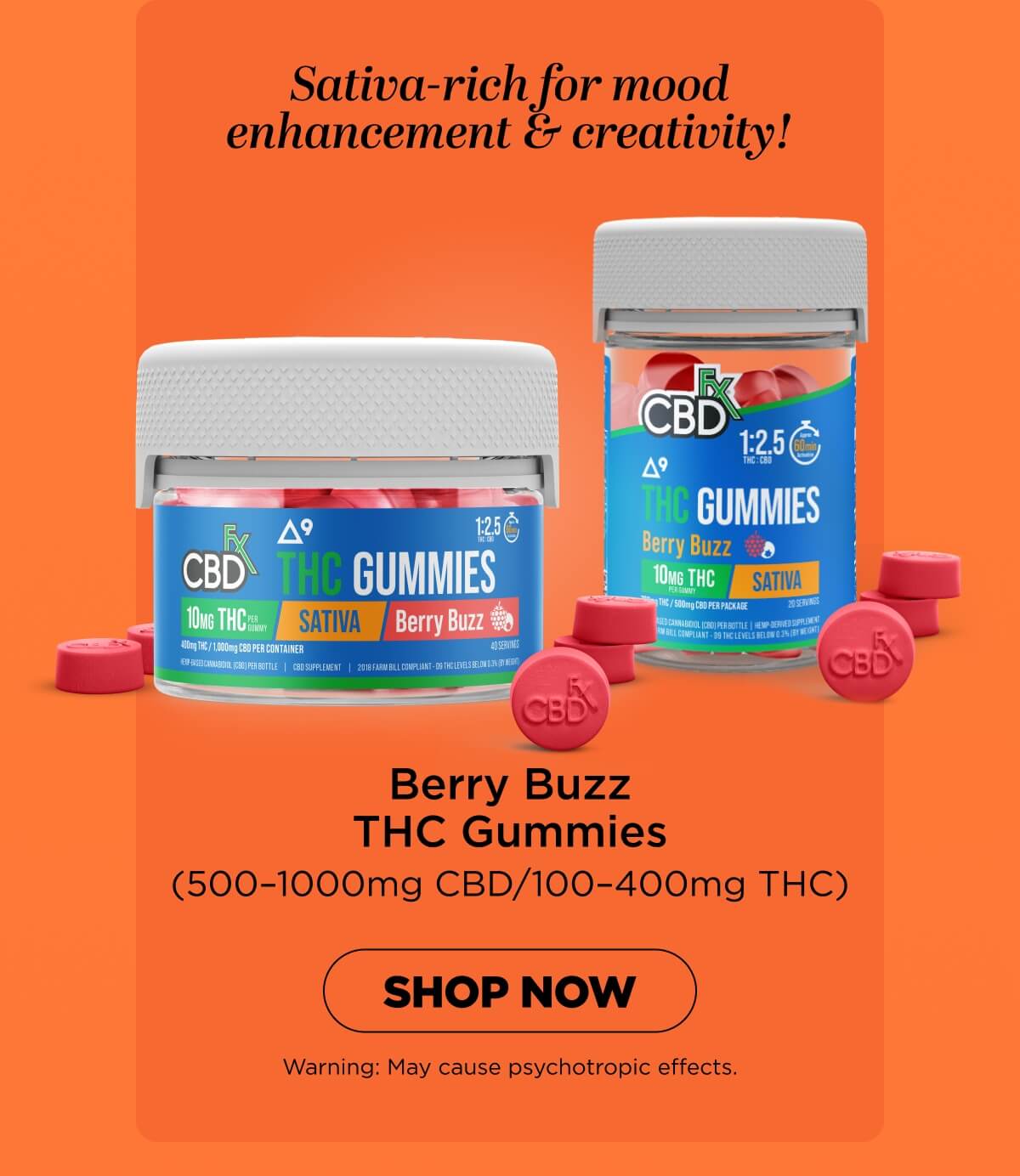 Berry Buzz THC Gummies