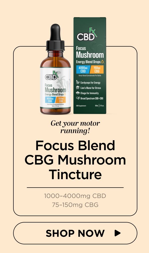 Focus Blend CBG Mushroom Tincture