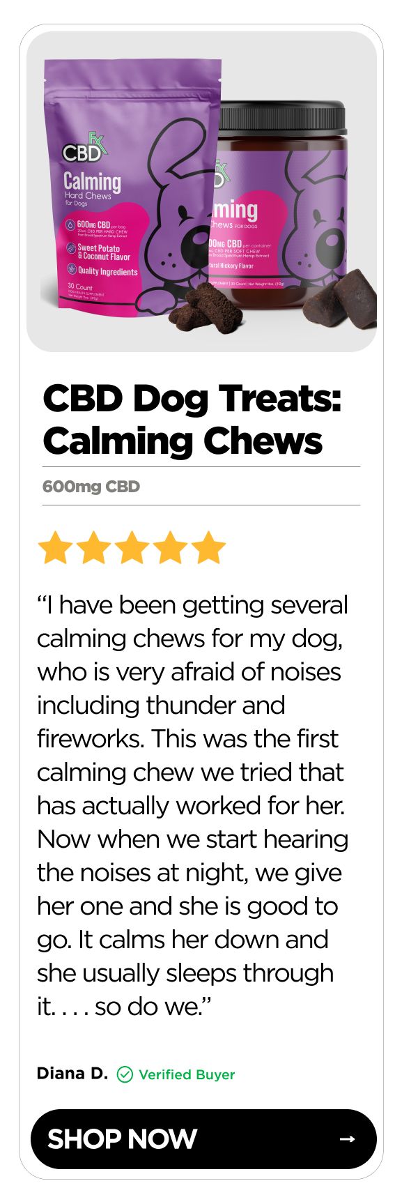 Calming CBD Dog Treats