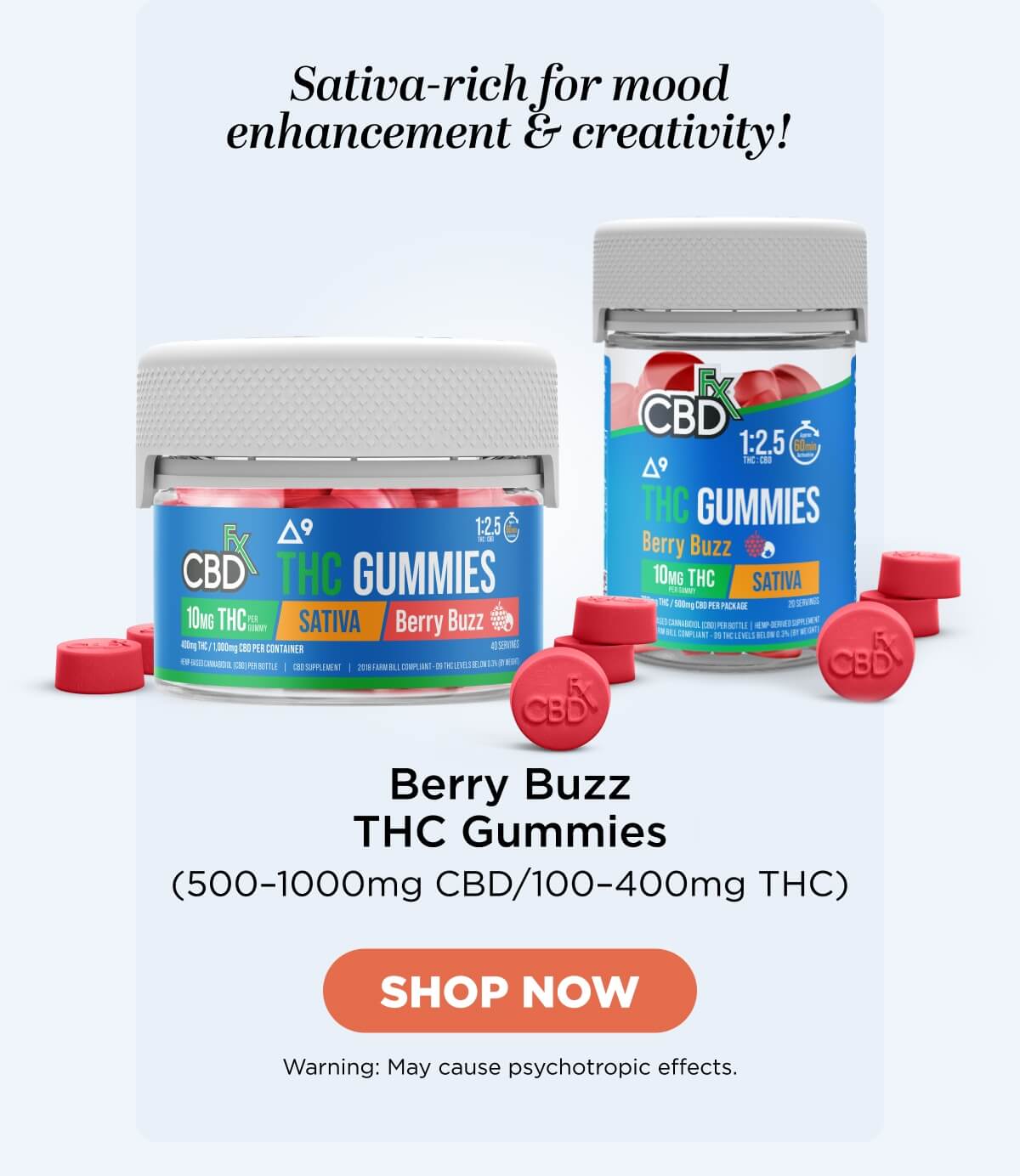 Berry Buzz THC Gummies