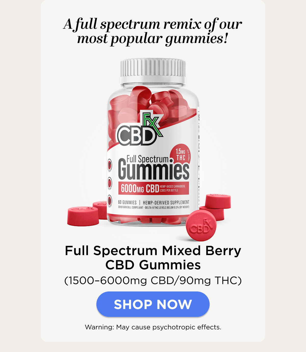 Full Spectrum Mixed Berry CBD Gummies
