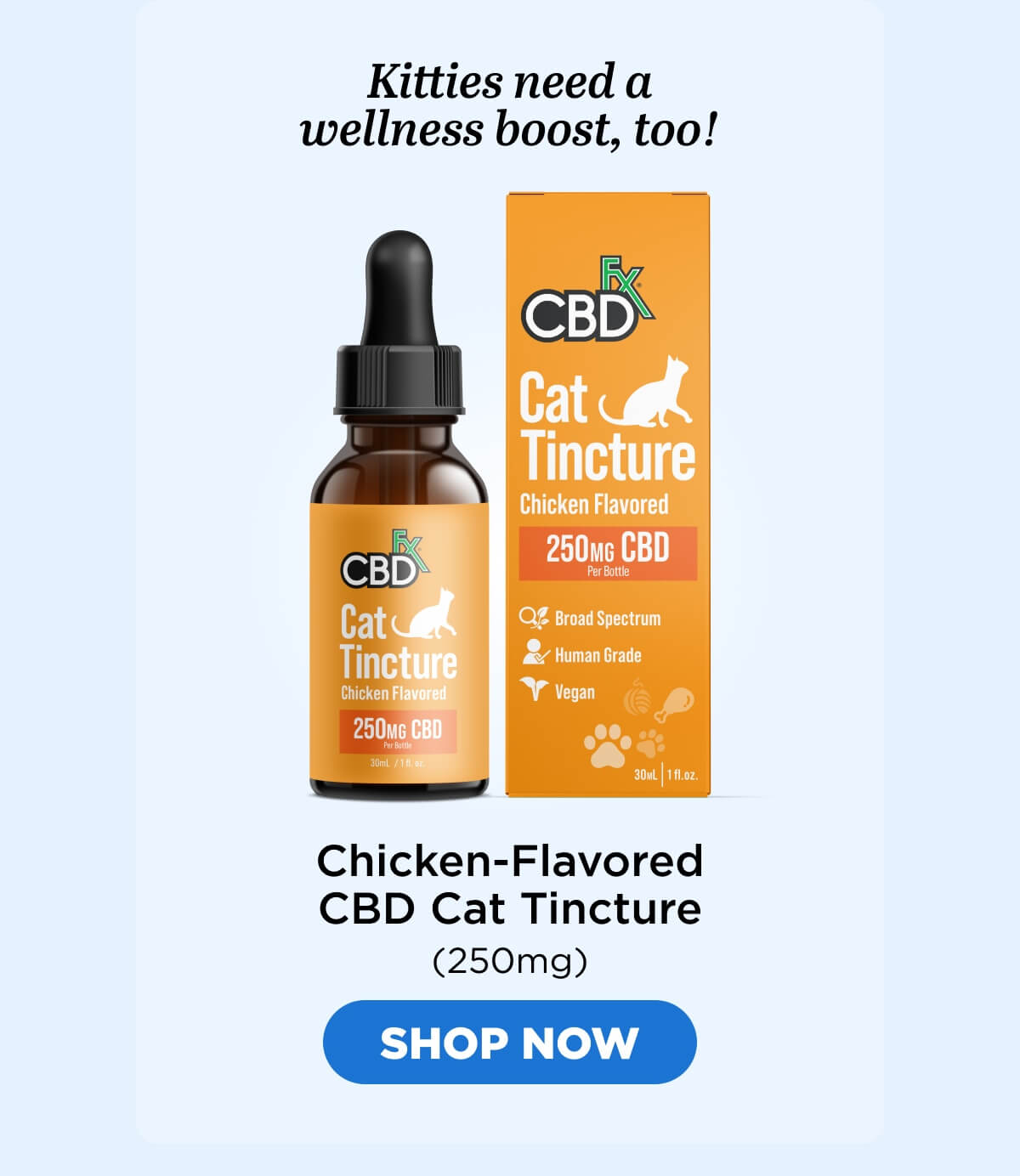 Chicken-Flavored CBD Cat Tincture