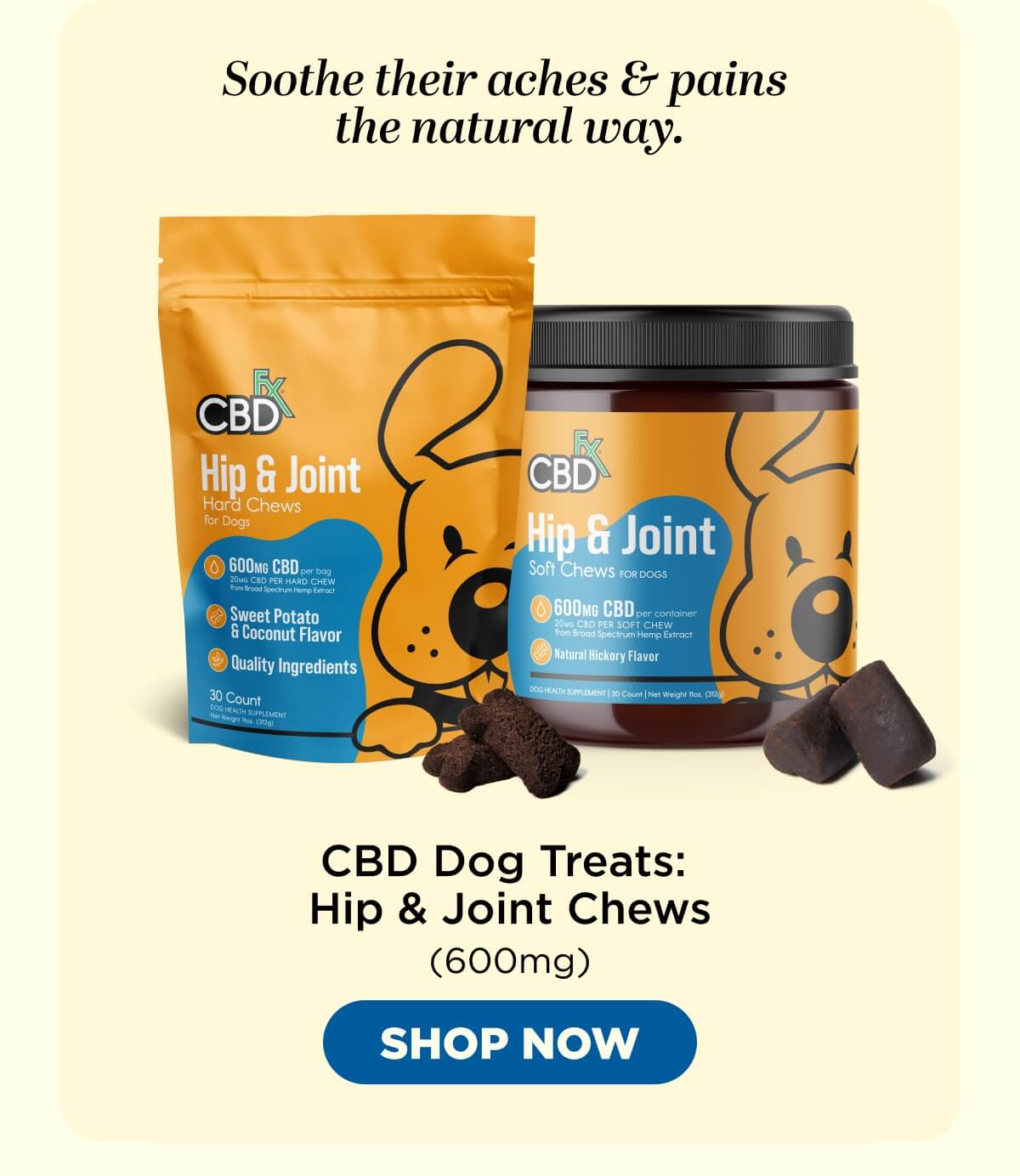 CBD Dog Treats: Hip & Joint Chews