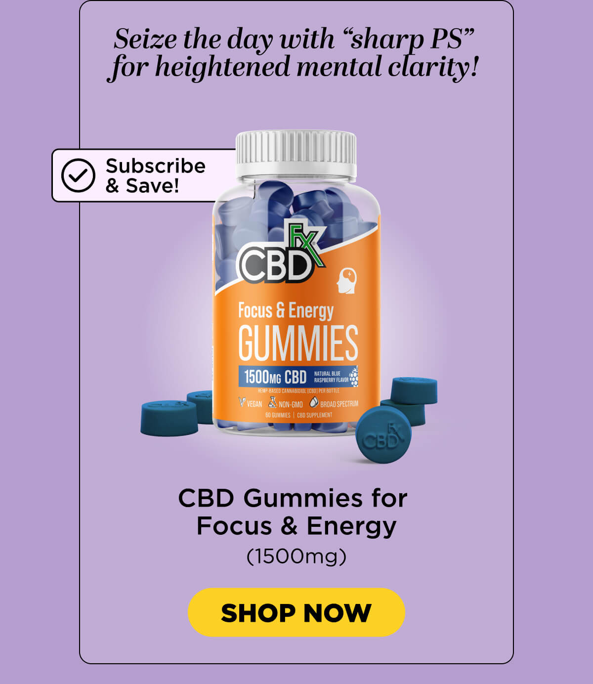 CBD Gummies for Focus & Energy
