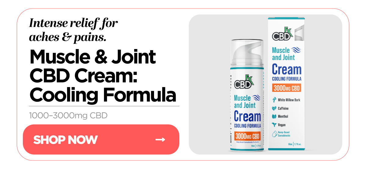 Muscle & Joint CBD Cream: Cooling Formula